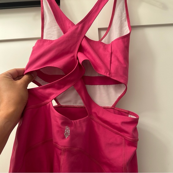 Free People Movement Back it Up Jumpsuit Pink Size Medium - Picture 6 of 9